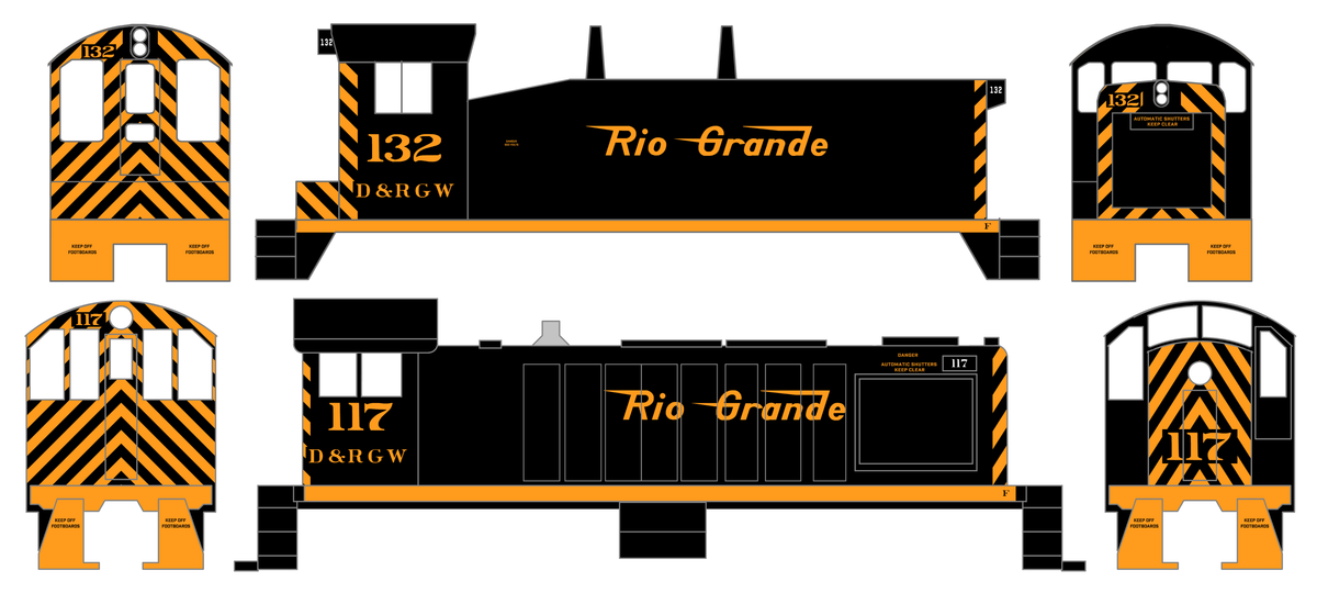 Rioページ Rio Grande Diesel Switcher Orange - Decal - Choose Scale – K4