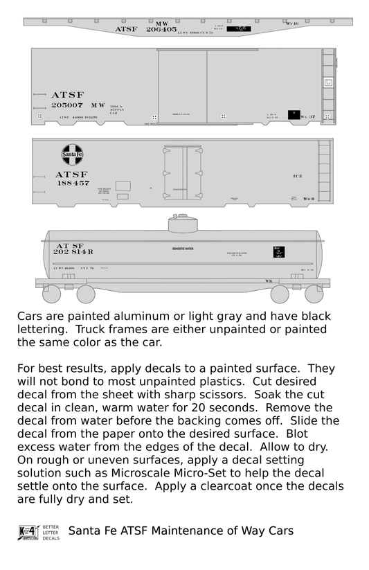 Santa Fe MOW Maintenance Of Way Car Black