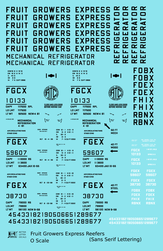 Fruit Growers Express Ice Or Mechanical Reefer Black