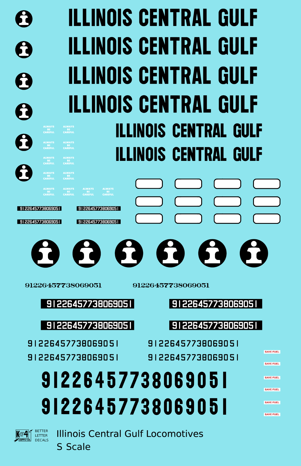 Illinois Central Gulf Diesel Locomotive Black