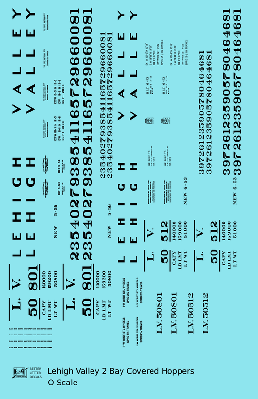 Lehigh Valley Two Bay Covered Hopper Black