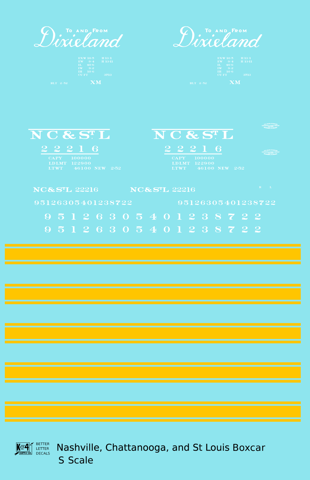 Nashville, Chattanooga & St Louis 40 Ft Boxcar NC&StL