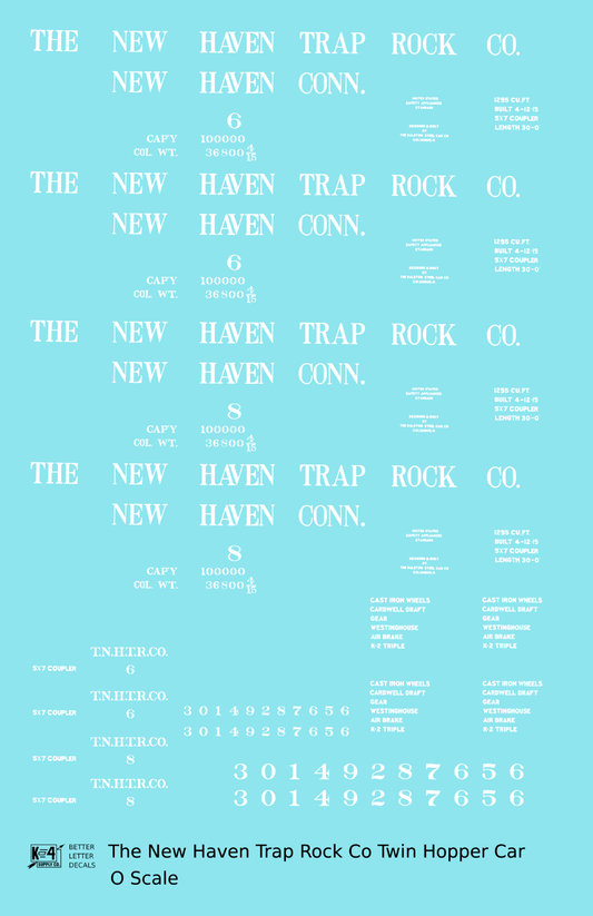 New Haven Trap Rock Co. Ribbed Twin Hopper White