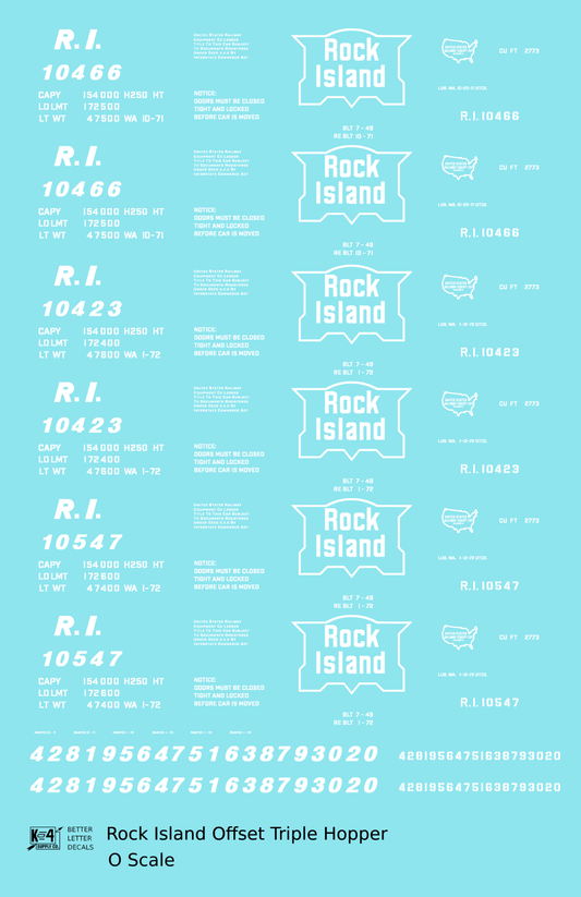 Rock Island Offset Triple Hopper White