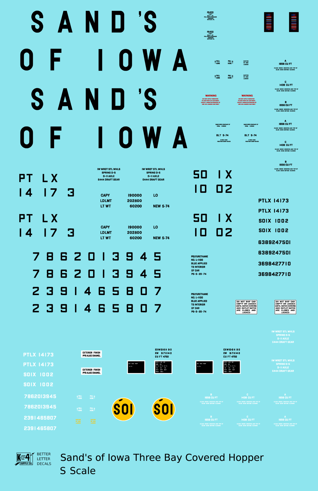Sands Of Iowa PS2-CD Covered Hopper Black