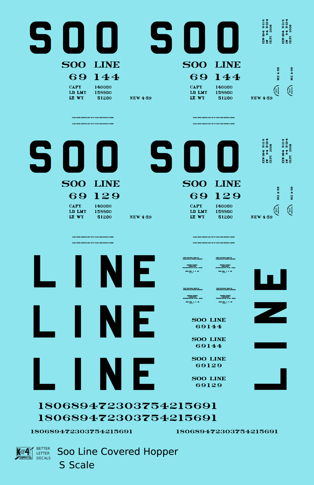 Soo Line Covered Hopper Black