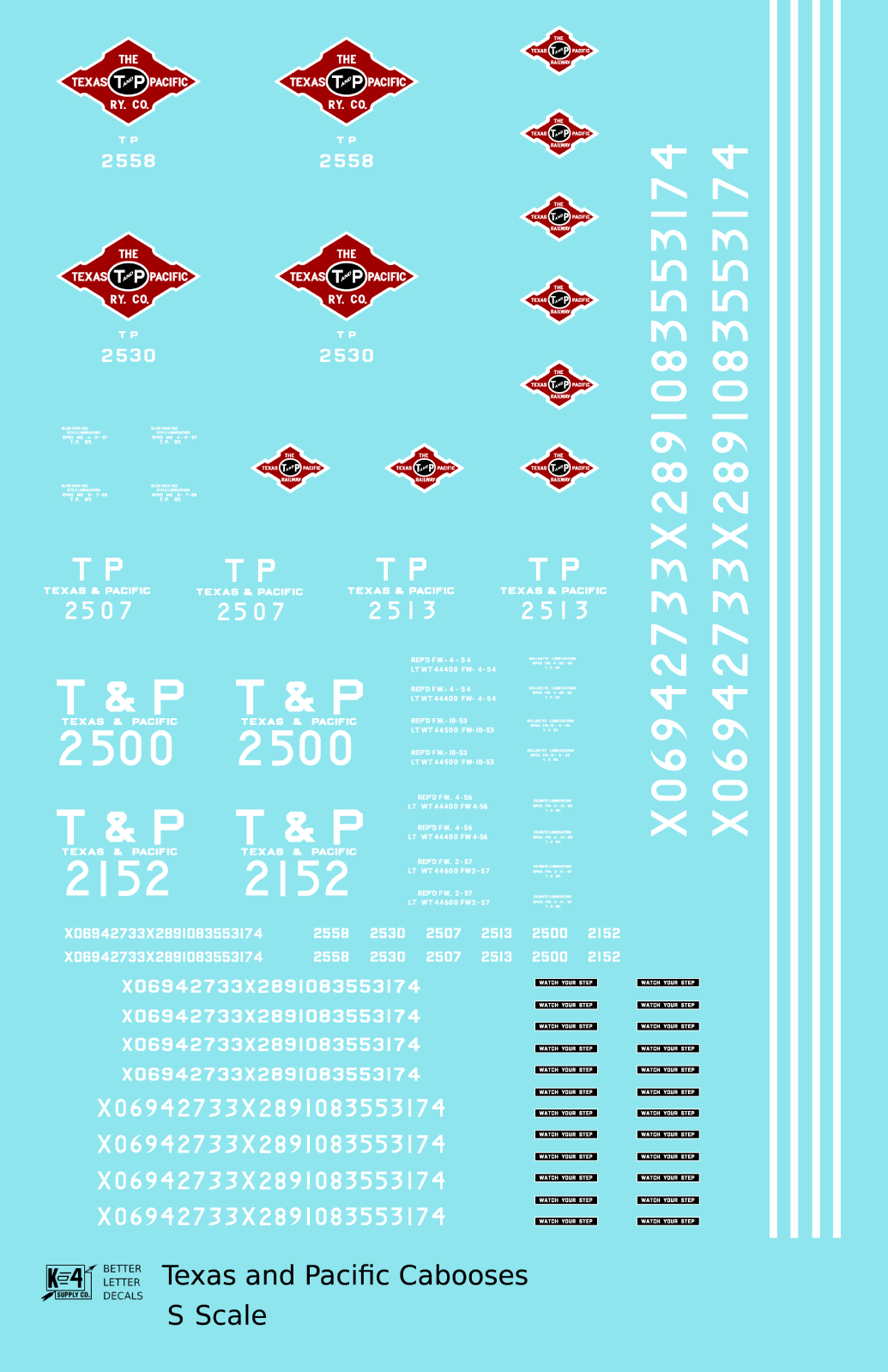 Texas and Pacific Caboose White and Red