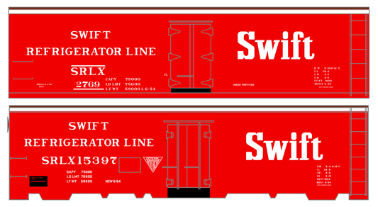Swift Refrigerator Line Steel Reefer White For Red Car