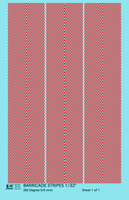 60 Degree Diagonal Barricade Stripes