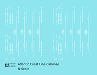 Atlantic Coast Line Caboose White