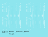 Atlantic Coast Line Caboose White