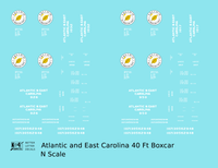 Atlantic & East Carolina 40 Ft Boxcar White Tobacco Belt Route