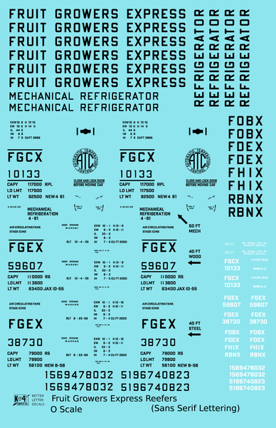 Fruit Growers Express Ice Or Mechanical Reefer Black