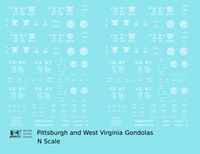 Pittsburgh and West Virginia Gondola White
