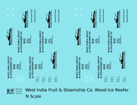West India Fruit & Steamship Co. Wood Ice Reefer Black