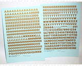 Bold Gothic Letter Number Alphabet