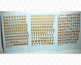 Bold Gothic Letter Number Alphabet