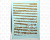 Lowercase Bold Gothic Letter Number Alphabet