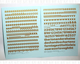 Lowercase Bold Gothic Letter Number Alphabet