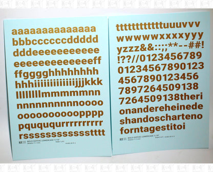 Lowercase Bold Gothic Letter Number Alphabet
