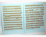 Lowercase Bold Gothic Letter Number Alphabet