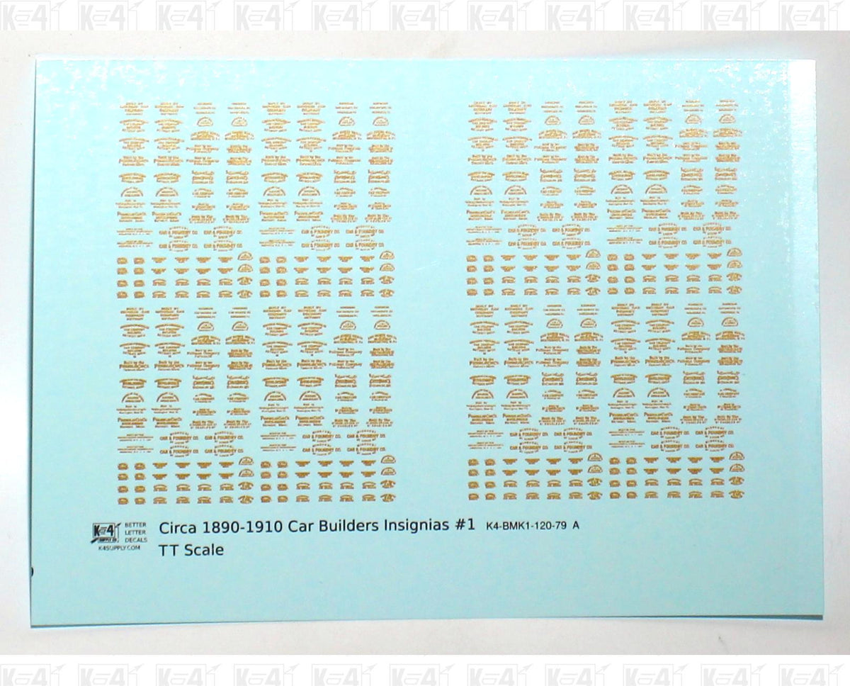 1900 Era Various Car Builder Insignias