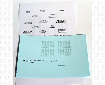 1900 Era Various Car Builder Insignias