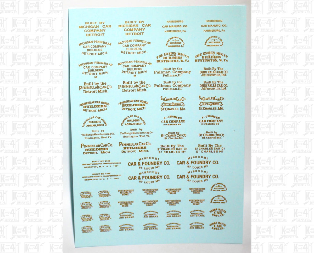 1900 Era Various Car Builder Insignias