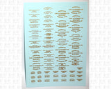 1900 Era ACF Car Builder Insignias