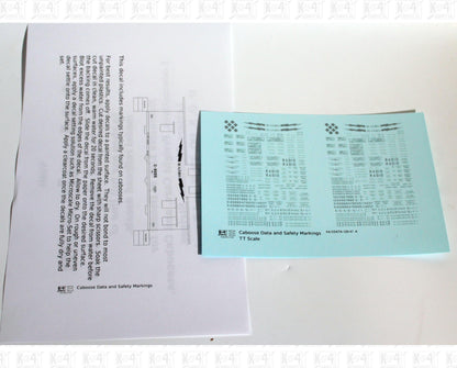 Caboose Data and Markings