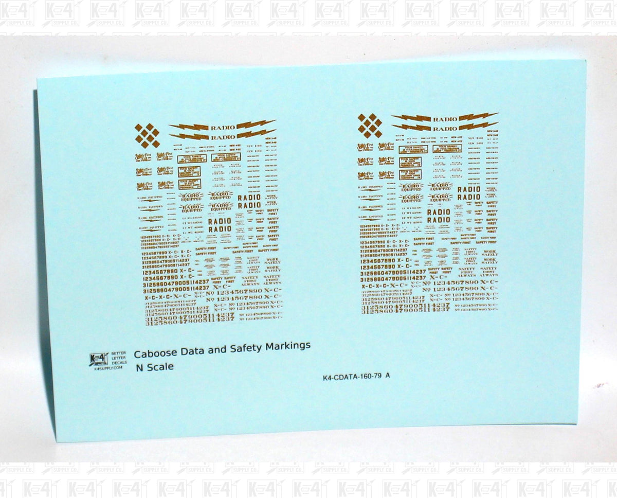 Caboose Data and Markings