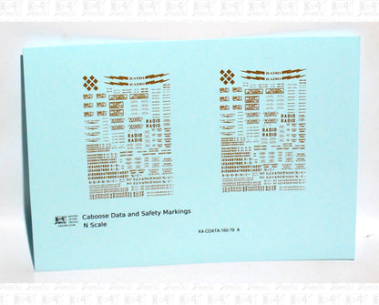 Caboose Data and Markings