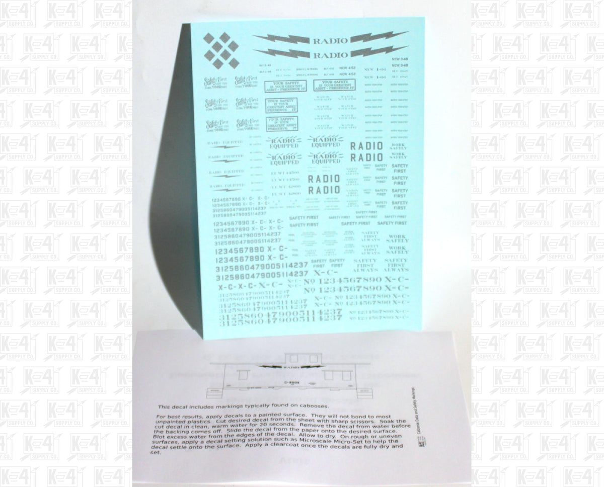 Caboose Data and Markings
