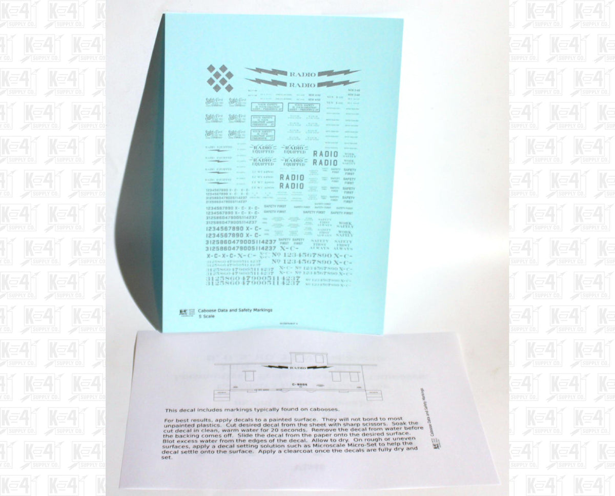Caboose Data and Markings
