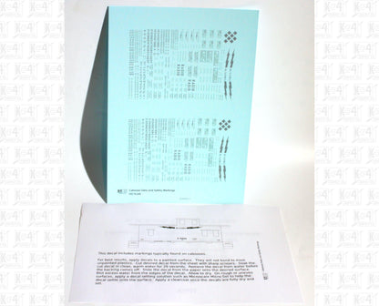 Caboose Data and Markings