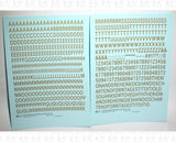 Condensed Modern Gothic Letter Number Alphabet