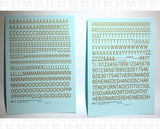 Condensed Modern Gothic Letter Number Alphabet