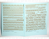 Condensed Modern Gothic Letter Number Alphabet