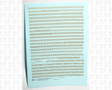 Condensed Roman Letter Number Alphabet