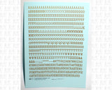 Condensed Roman Letter Number Alphabet