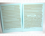 Condensed Roman Letter Number Alphabet