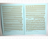 Condensed Roman Letter Number Alphabet