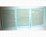 Condensed Roman Letter Number Alphabet