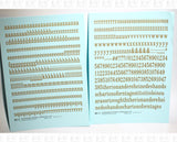 Lowercase Condensed Roman Letter Number Alphabet