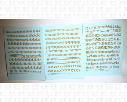 Lowercase Condensed Roman Letter Number Alphabet