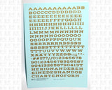 Drop Shadow Letter Number Alphabet