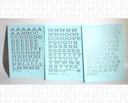 Drop Shadow Letter Number Alphabet
