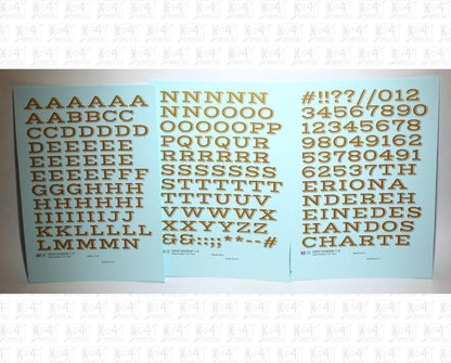 Drop Shadow Letter Number Alphabet