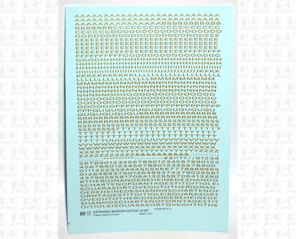 Extended Modern Gothic Letter Number Alphabet
