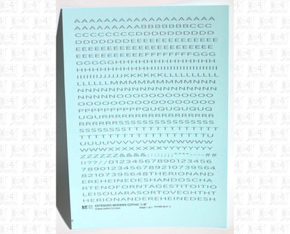 Extended Modern Gothic Letter Number Alphabet